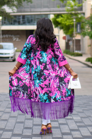 Kamdi Afro-Inspired Tassel CoverUp