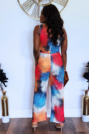 Zena Graphic Print Jumpsuit